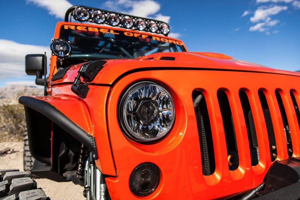 KC HiLites 7" Gravity® LED Pro DOT Headlight | Driving Beam | Pair | 07-18 Jeep JK