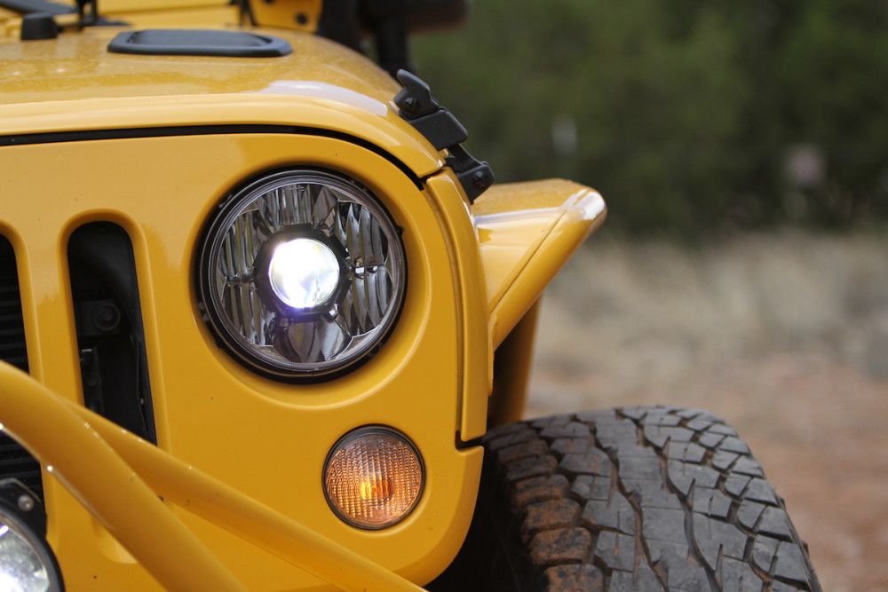 KC HiLites 7" Gravity® LED Pro DOT Headlight | Driving Beam | Pair | 07-18 Jeep JK