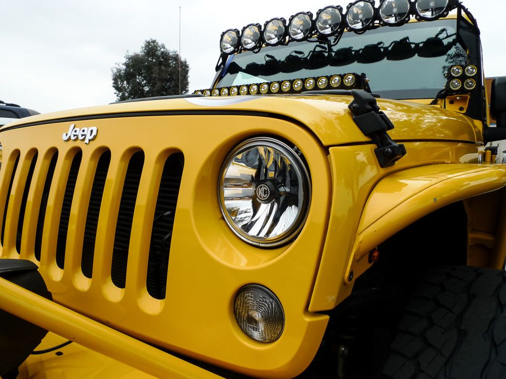 KC HiLites 7" Gravity® LED DOT Headlight | Driving Beam | Single | 07-18 Jeep JK