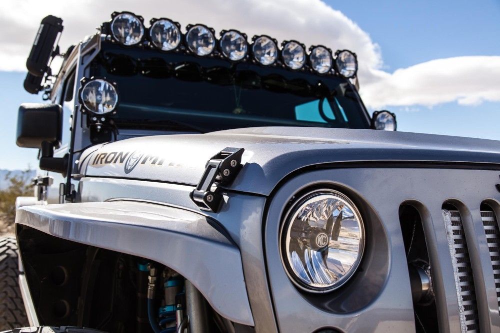 KC HiLites 7" Gravity® LED DOT Headlight | Driving Beam | Pair | 07-18 Jeep JK