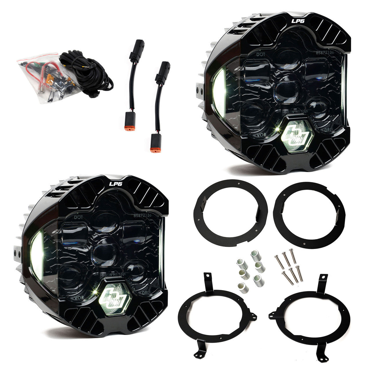 DOT LP6 LED Headlight Kit Front View