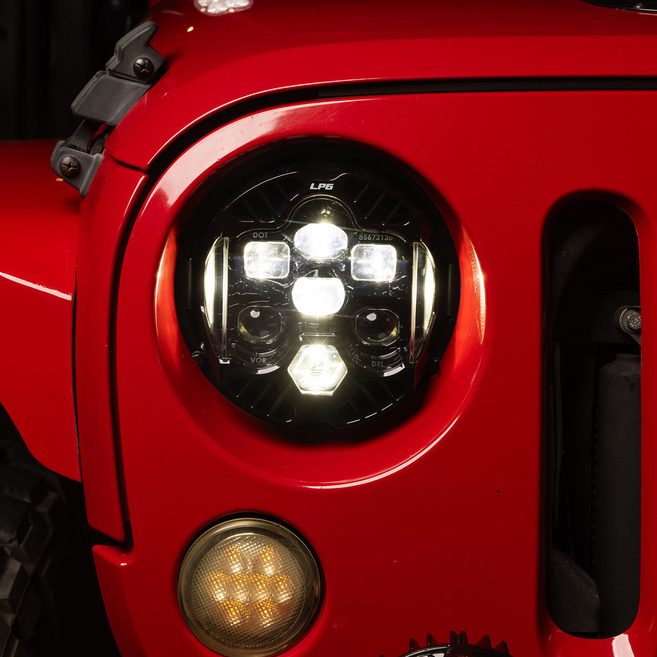DOT LP6 LED Headlight Kit - Jeep 2007-2018 Wrangler JK; NOTE: w/LED Headlights