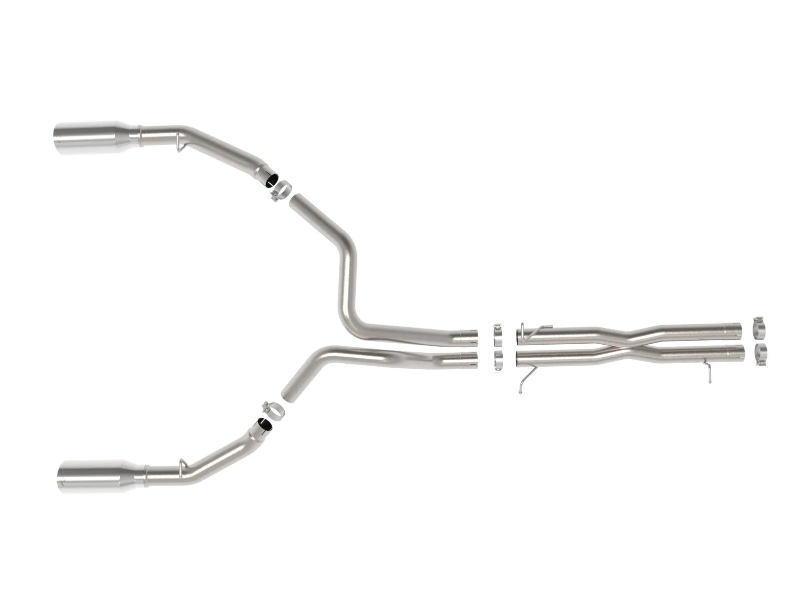 2025+ Ram RHO Vulcan Series 3 IN to 3-1/2 IN 304 Stainless Steel Cat-Back Exhaust System Front View