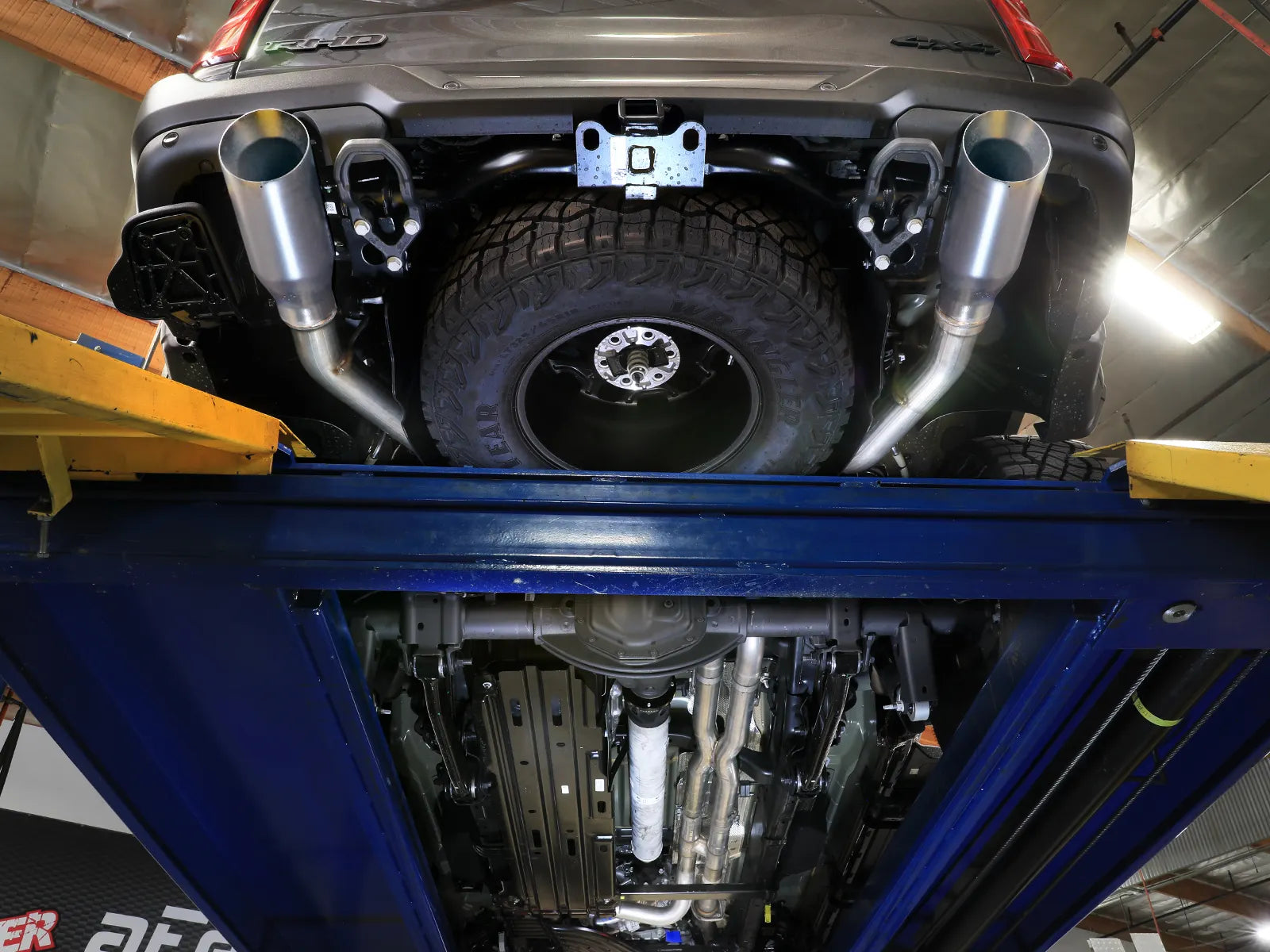 2025+ Ram RHO Vulcan Series 3 IN to 3-1/2 IN 304 Stainless Steel Cat-Back Exhaust System Front View