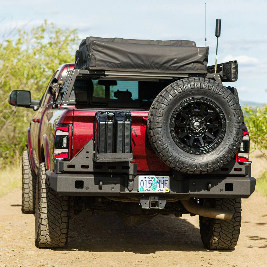 2010-2025 RAM 2500/3500 HIGH CLEARANCE DUAL SWING OUT REAR BUMPER Front View