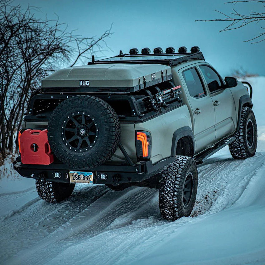 THORAX BED RACK SYSTEM- FITS DIAMOND BACK COVERS 2005-2023 TACOMA Front View