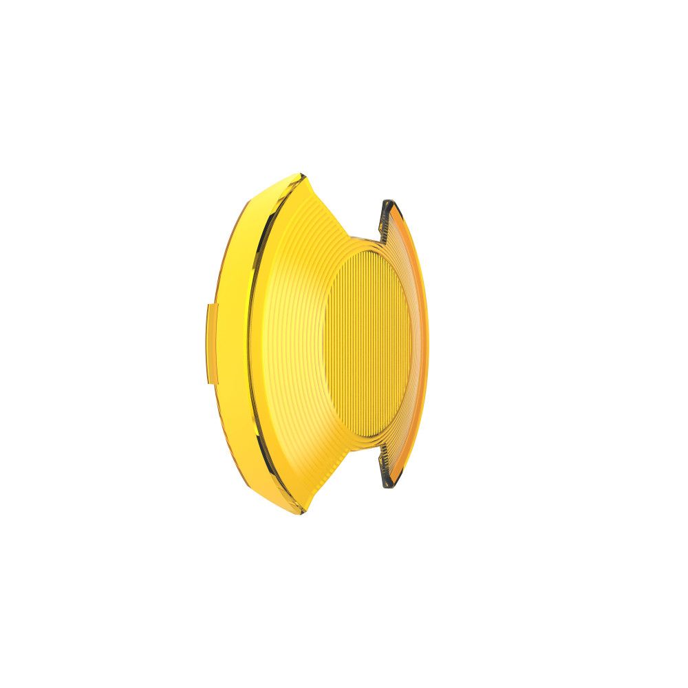 KC HiLites SlimLite 6" Light Shield - SAE Driving Beam - Selective Yellow Front View