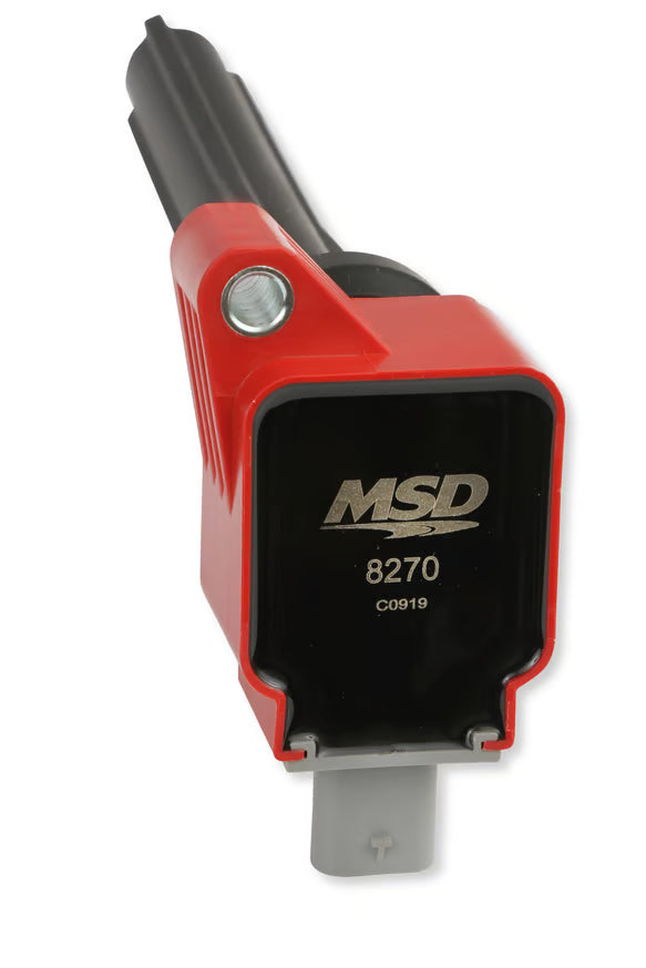 MSD Ignition Coil - Ford EcoBoost - 3.5L V6 - Red - 6-Pack Front View Red