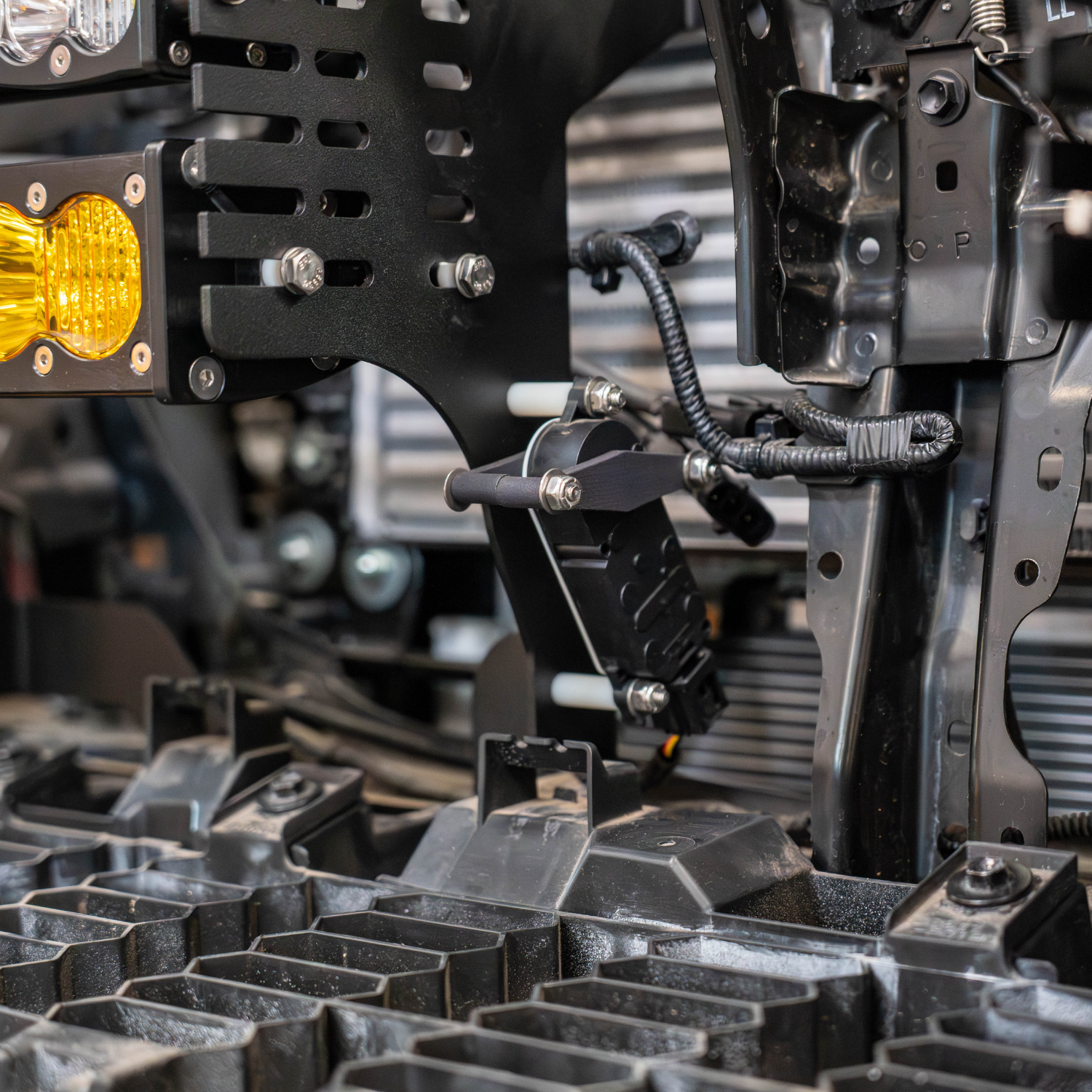 SDHQ Built 2024+ Toyota LC250 Behind The Grille Light Bar Mount