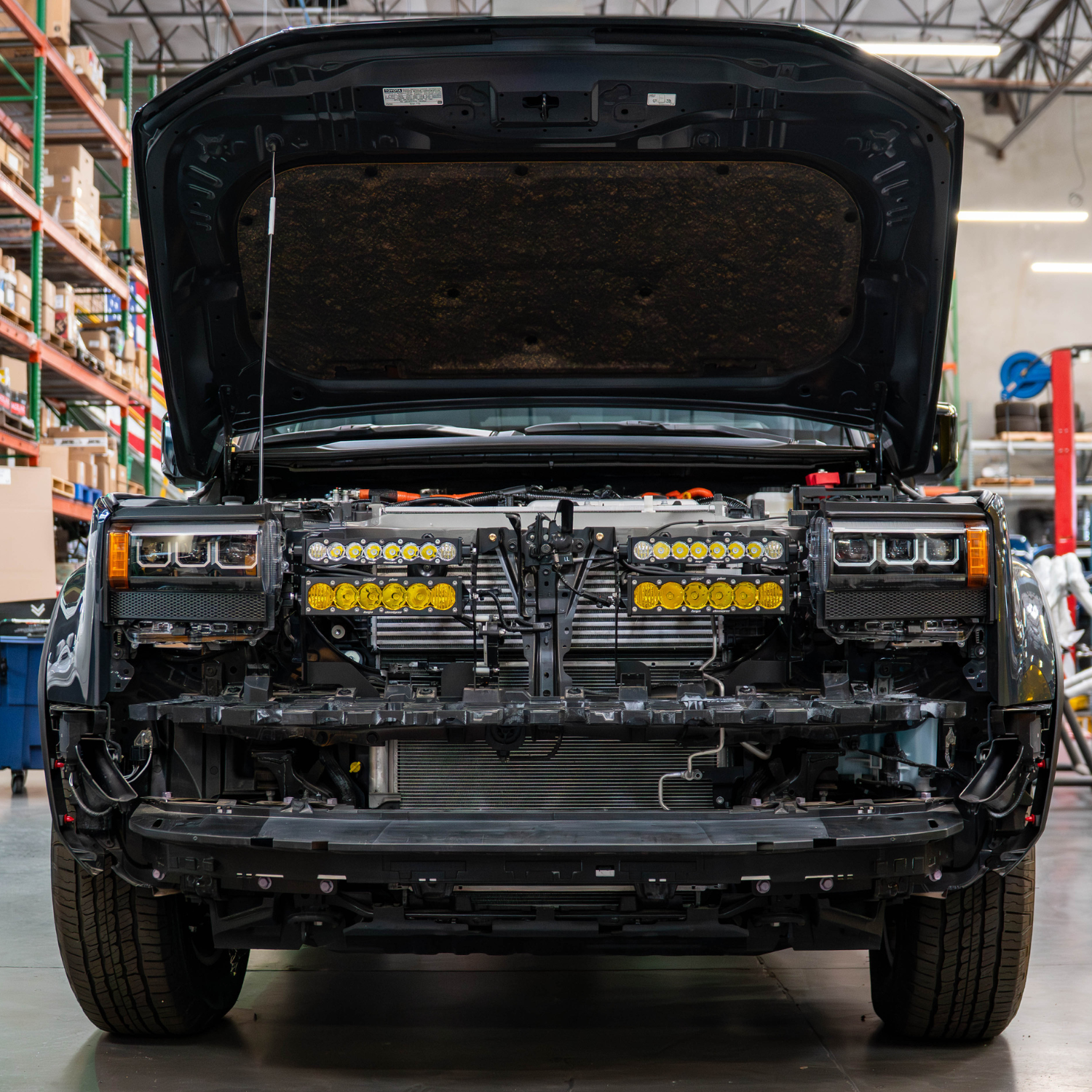 SDHQ Built 2024+ Toyota LC250 Behind The Grille Light Bar Mount