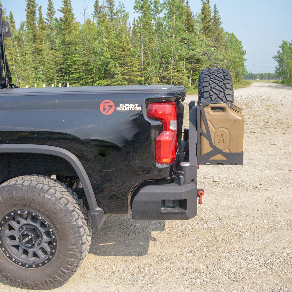 2020-2025 CHEVY/GMC 2500/3500 OCTANE DUAL SWING OUT REAR BUMPER Front View