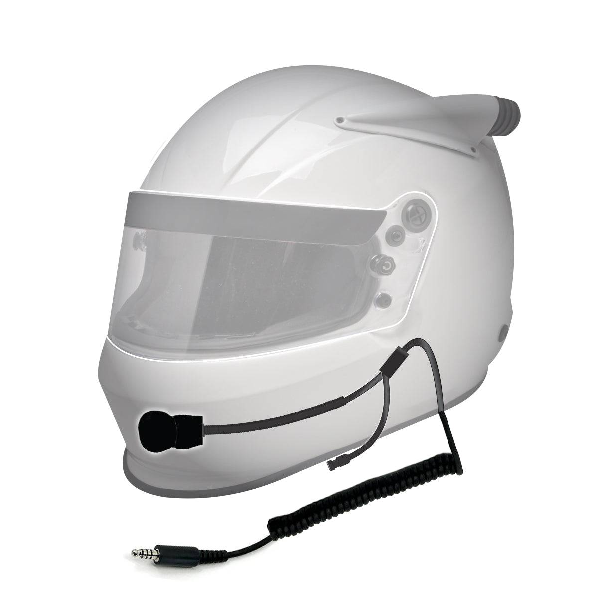 PCI IMSA Helmet Wiring Kit – Coiled Front View