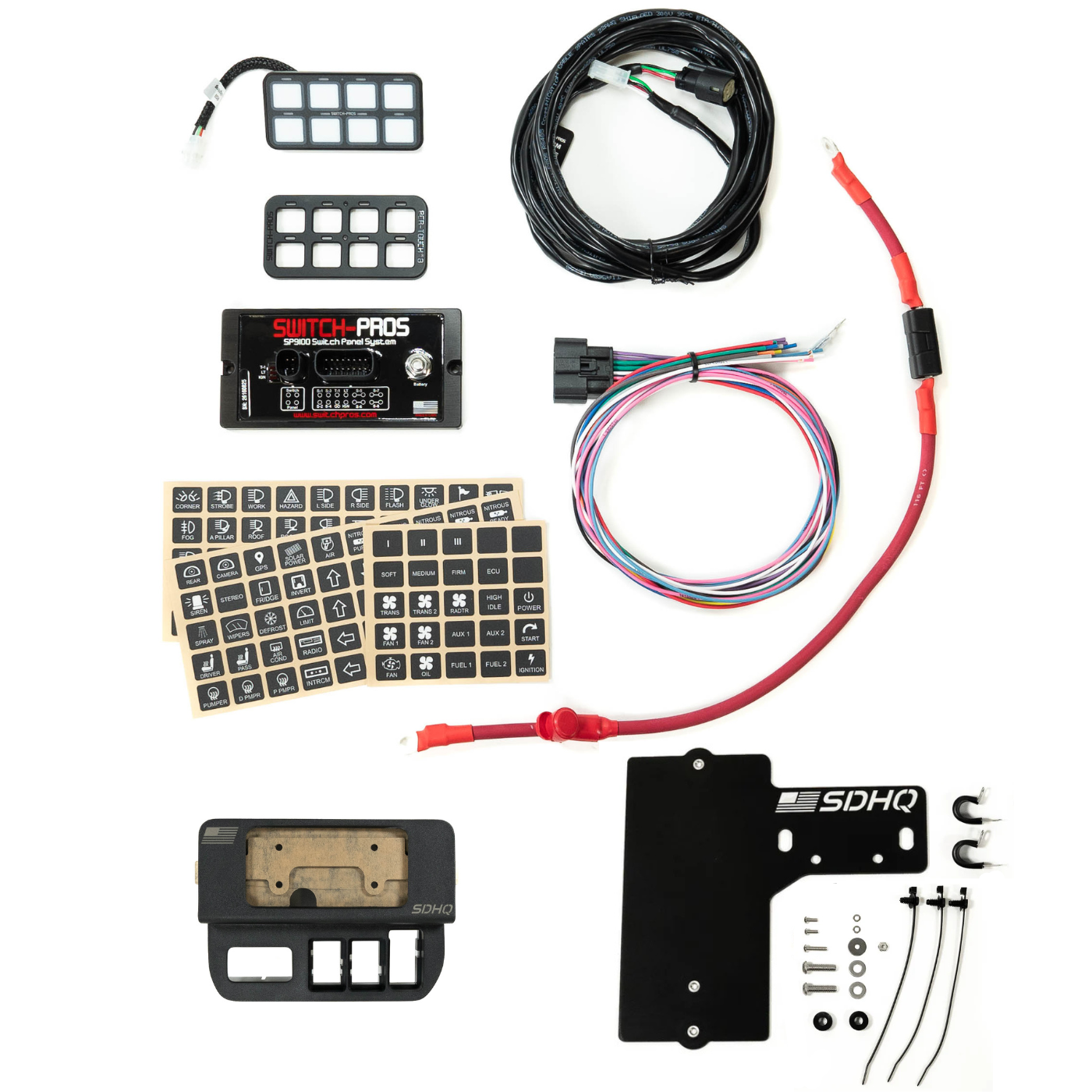 2016-2023 Toyota Tacoma SDHQ Built Complete Switch Pros SP9100 Mounting Kit
