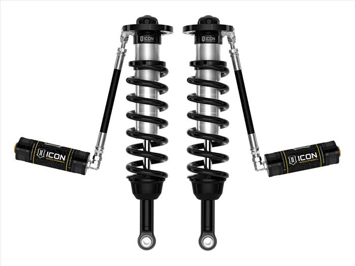 '24+ GX550 1.25-3" Lift 2.5 Coilover Kit w/ Remote Reservoirs Front View