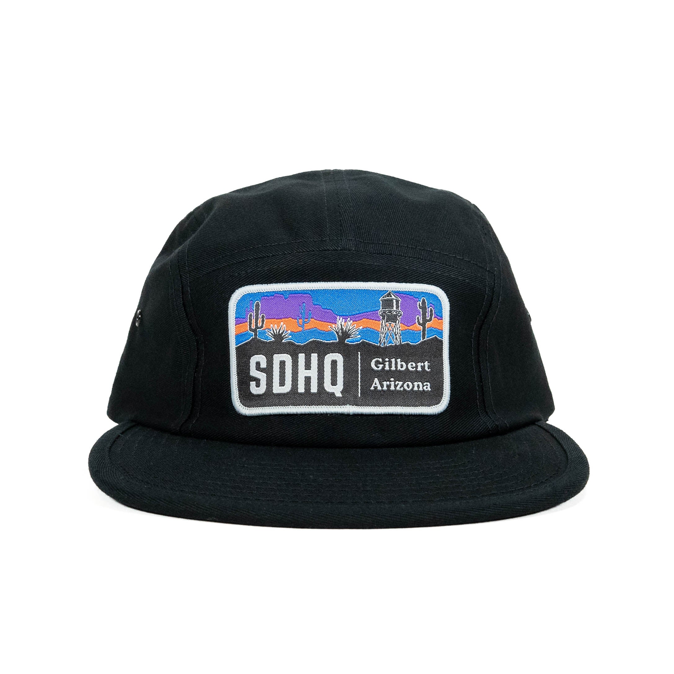 SDHQ Motorsports 5 Panel Hat | Black