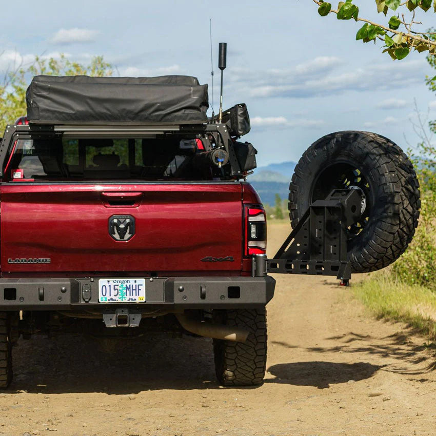 2010-2025 RAM 2500/3500 HIGH CLEARANCE DUAL SWING OUT REAR BUMPER Front View
