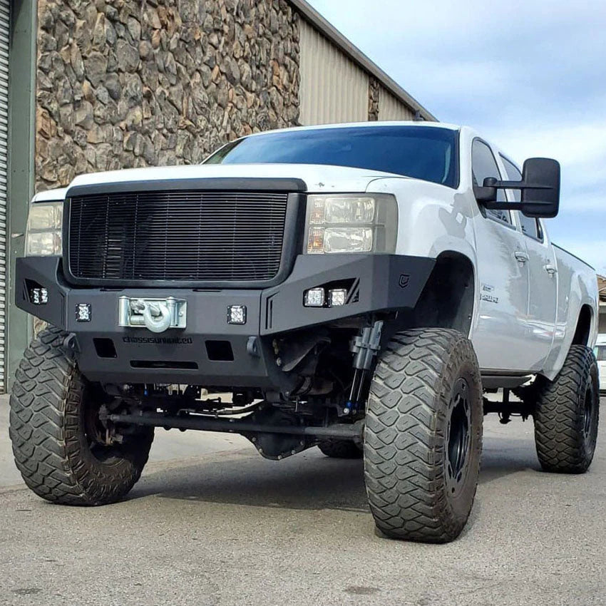 2007-2010 GMC 2500HD/3500HD FRONT OCTANE WINCH BUMPER Front View