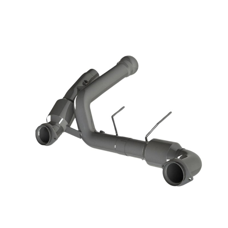 2023+ Raptor R 5.2L 4V 3" SS Ultra-GREEN Catted Connections | Connects to OEM Front View