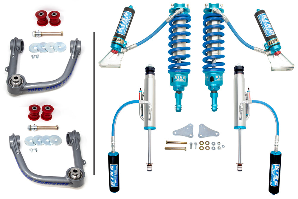 UCA W/ ADJUSTABLE COILOVER 3.0 INCH DIAMETER FRONT AND REAR SHOCKS - 5TH GEN 4RUNNER