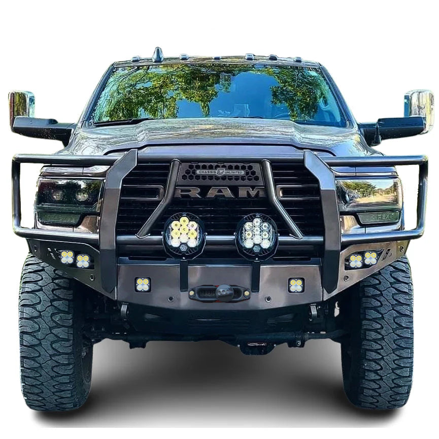 2019-2025 RAM 2500/3500 OCTANE FRONT WINCH BUMPER W/ GUARD Front View