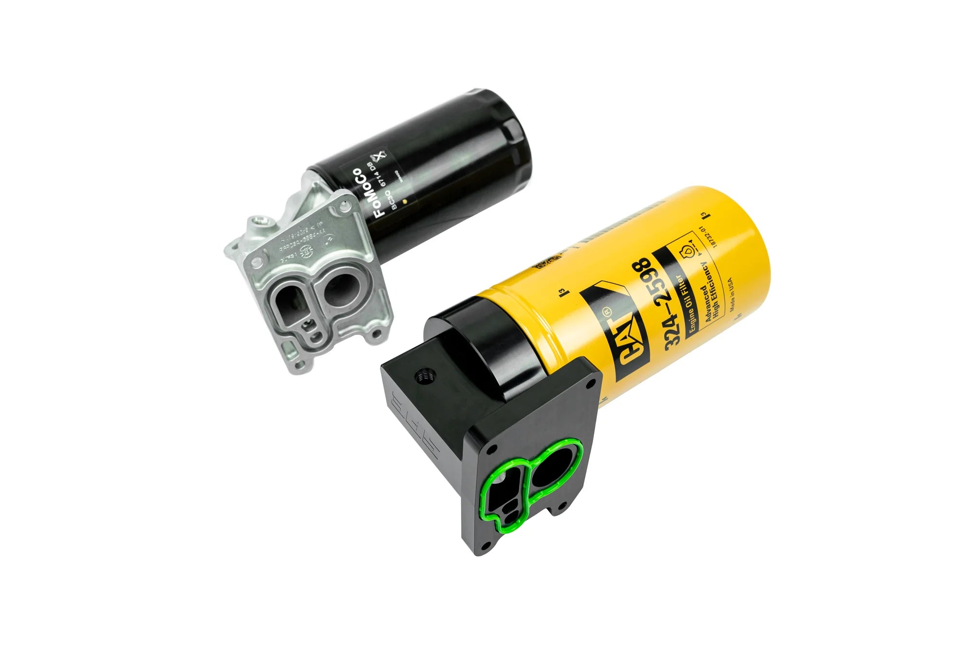 SPE Motorsport 2023+ 6.7L Powerstroke Oil Filter Housing Front View