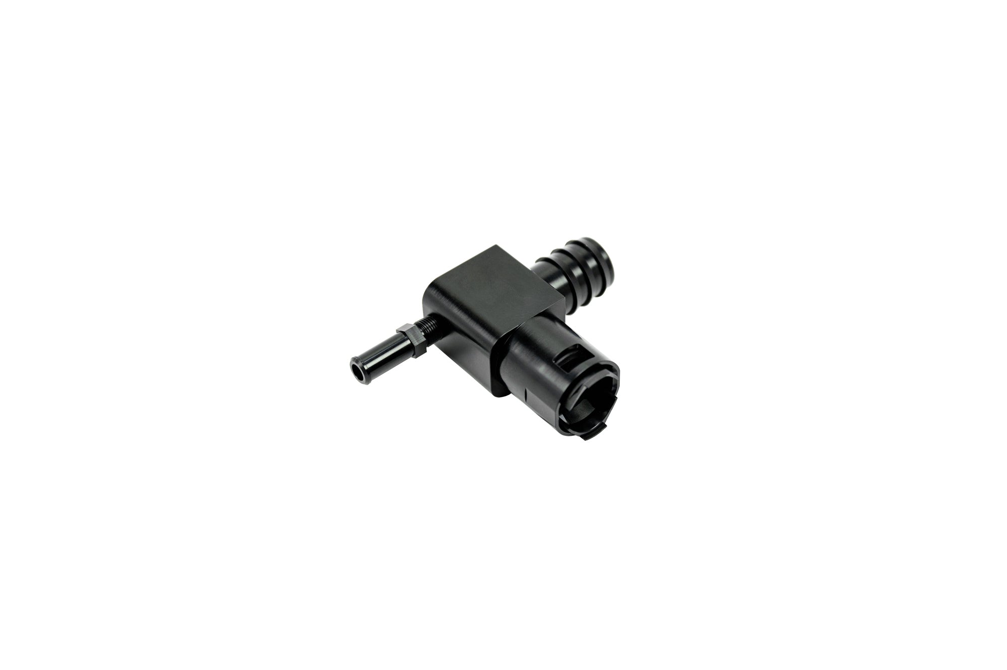 SPE Motorsport 2011-2024 Ford 6.7 Heater Inlet Billet Top Adapter Fitting Front View
