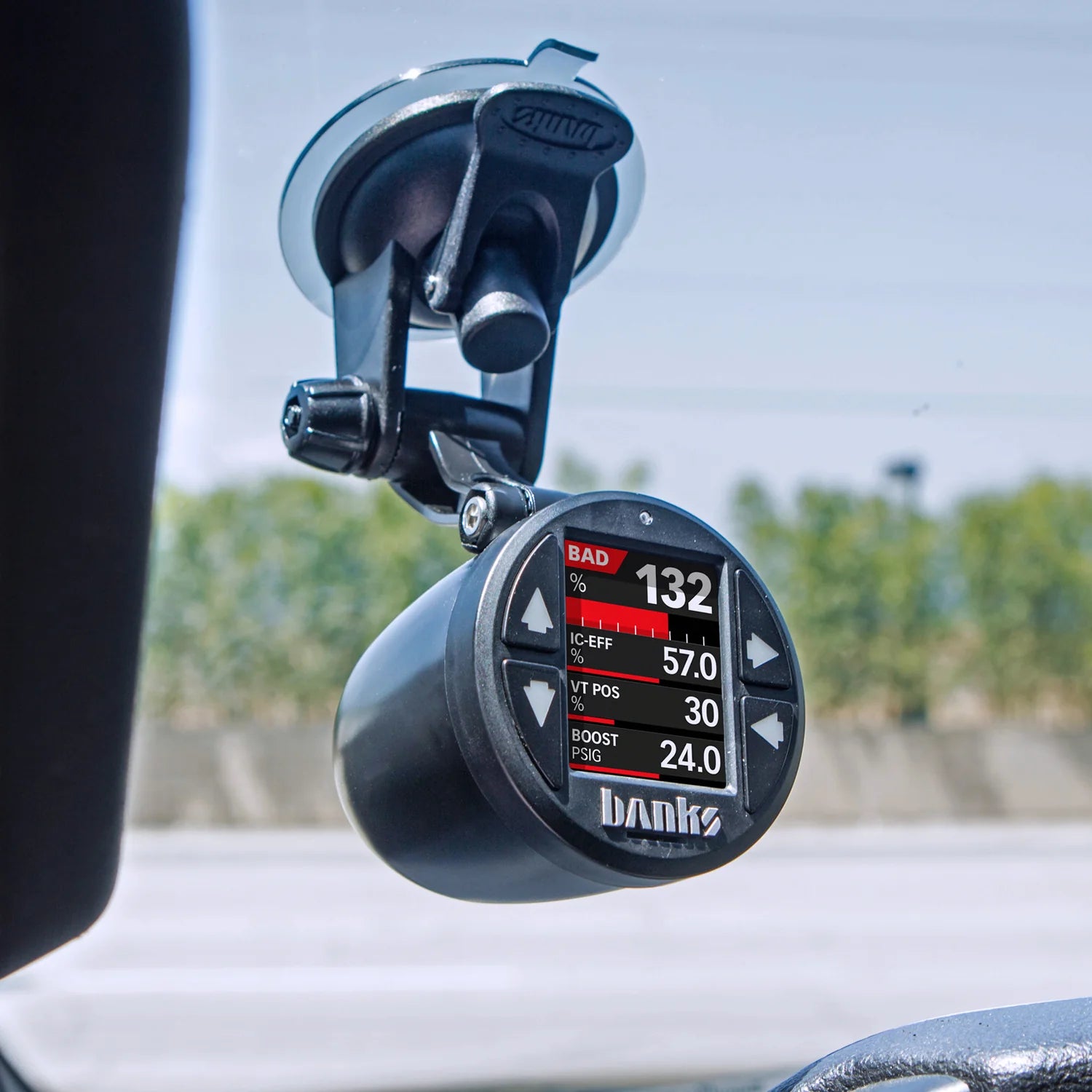 Gauge Pod Suction Mounts Single or Dual 52mm Sticky Base Suction Mounts Front View