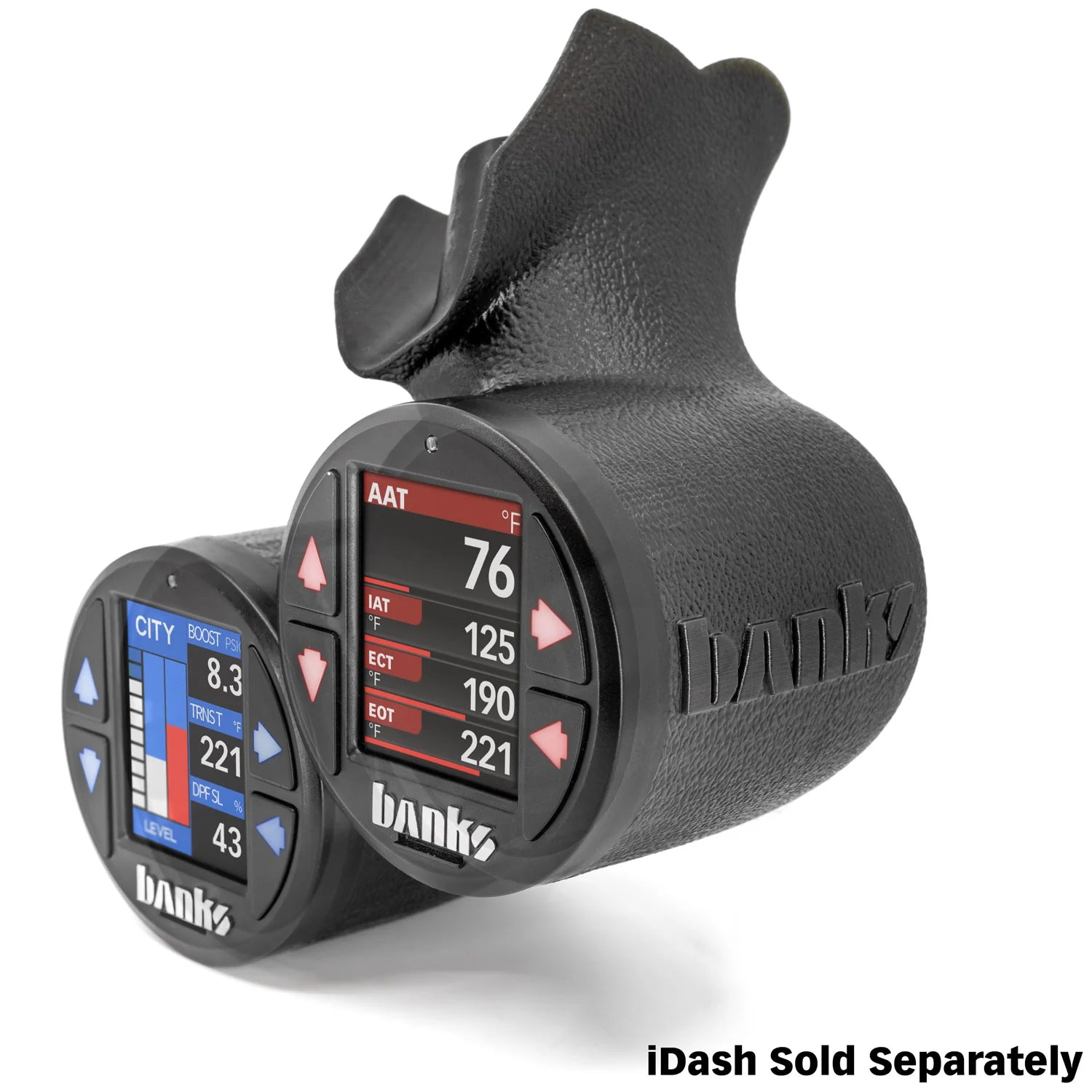2015-2020 F150 and 2017-2022 Ford Super Duty iDash Stealth Pod Mounts Front View