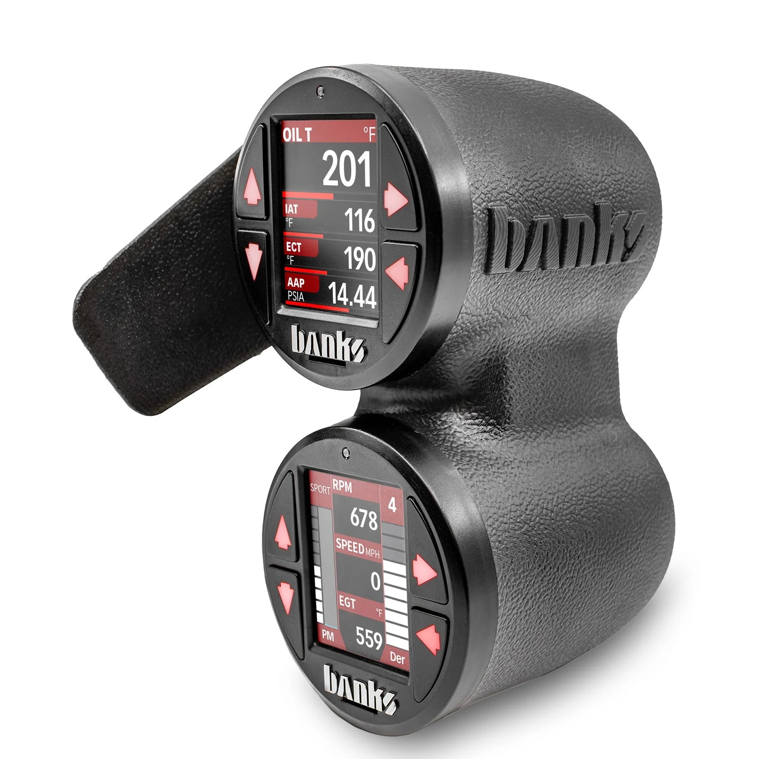 iDash Stealth Pod Mounts For 22'-25' GM Trucks Front View