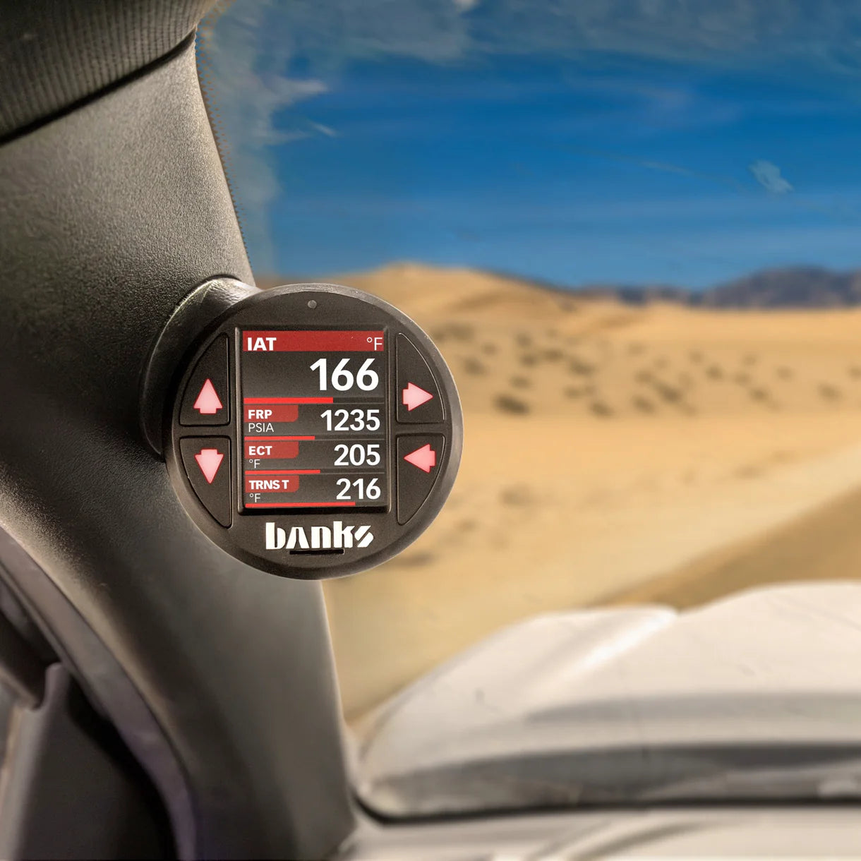 2016-2023 Toyota Tacoma iDash Stealth Pod Mount Front View