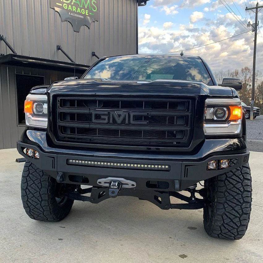 2016-2018 GMC SIERRA 1500 OCTANE FRONT WINCH BUMPER Front View