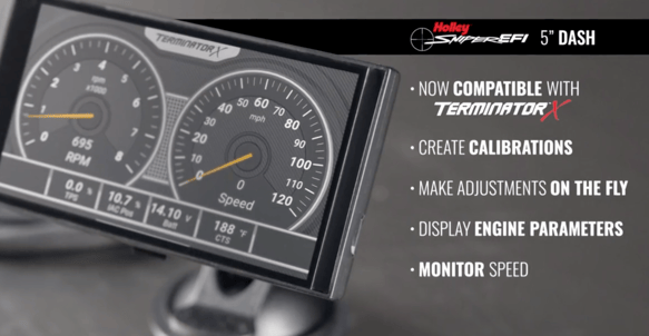 Holley EFI 5-inch Digital Dash Key Feature Display