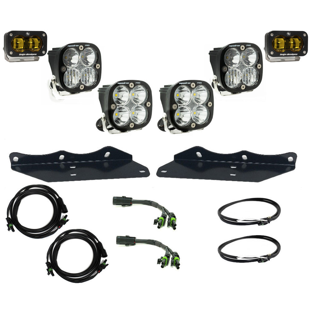 17-20 Ford Raptor Squadron/S2 SAE “Pro” Fog Pocket Light Kit Display of Included Parts