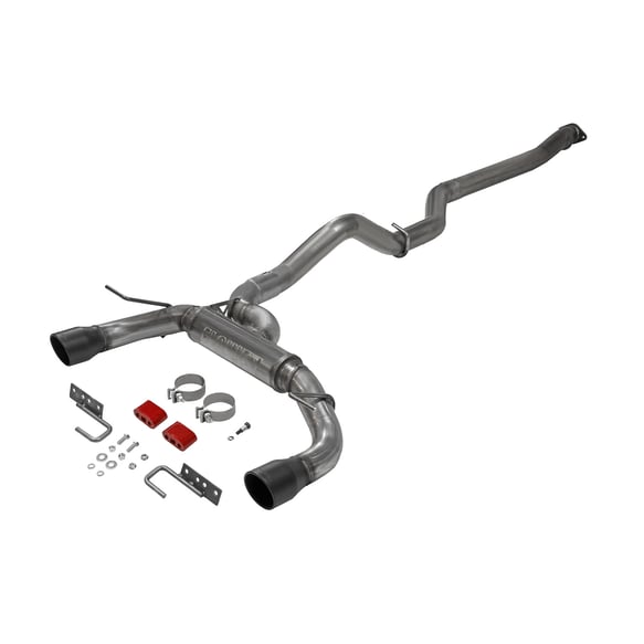 2021-2023 Ford Bronco 2.3/2.7L FLOWMASTER FLOWFX CAT-BACK EXHAUST SYSTEM Display of included Parts
