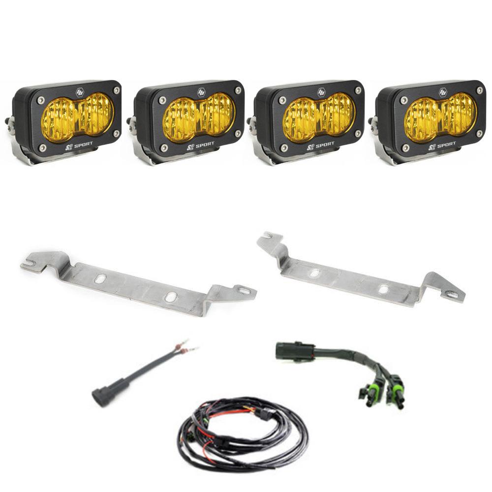 '22+ Toyota Sequoia S2 Sport OEM Fog Light Replacement Kit Display of Included Parts