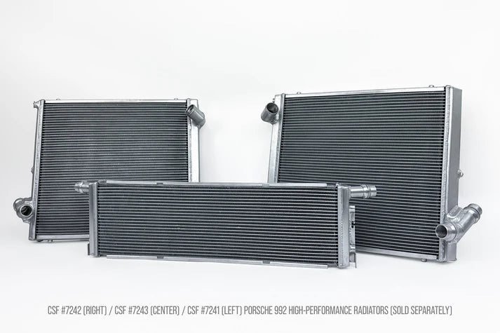 Porsche 992 911 High-Performance All-Aluminum Radiator (Right) Front View