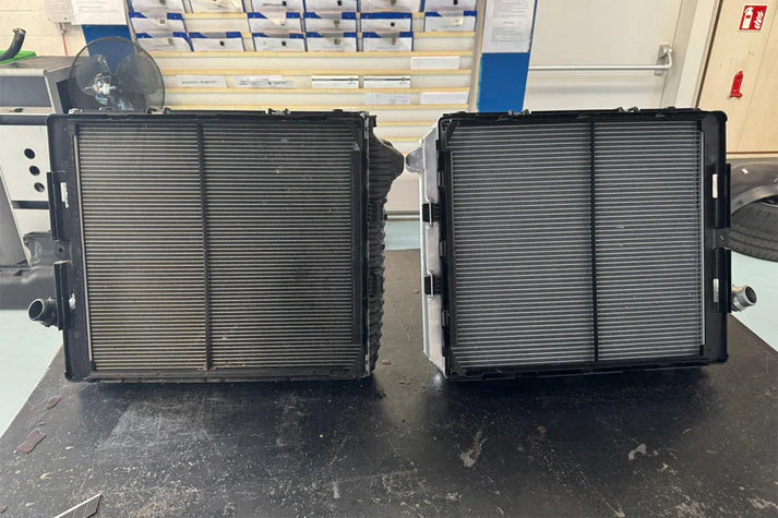 Porsche 992 911 High-Performance All-Aluminum Radiator (Right) Front View