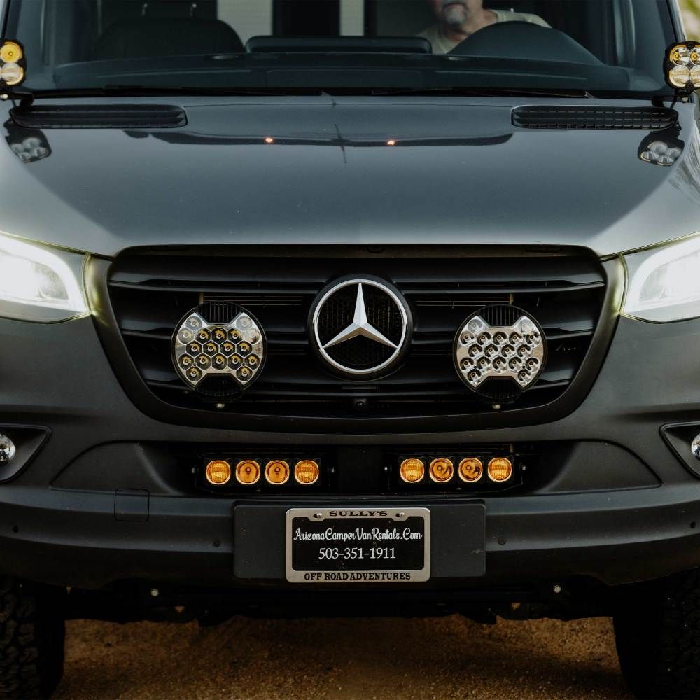 KC HiLites Light Bar - Bumper Mount - Dual FLEX ERA® Light Bar Bracket - 2019+ Mercedes Sprinter Van
