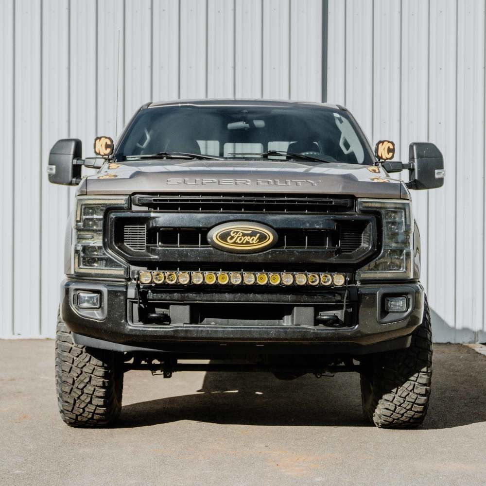 KC HiLites Light Bar Mount for 40" FLEX ERA® LED Light Bar - Front Bumper | 2011-2016 Ford Super Duty Front View