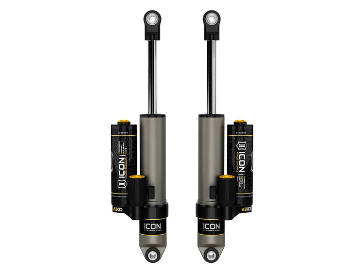 ICON 2019-2026 ICON 2019-2026 Chevrolet Silverado 1500/GMC Sierra 1500, 0-2" Lift, Rear, V.S. 2.5 Aluminum Series Shock Absorbers, Piggyback Reservoir w/ CDEV, Pair