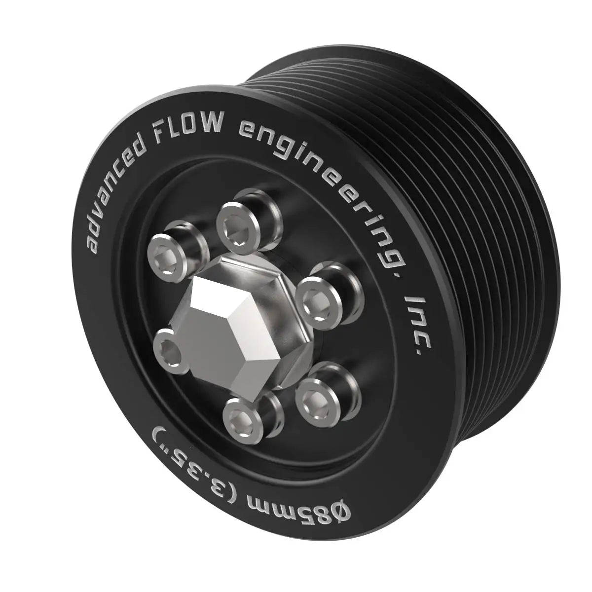 2021-2024 Ram TRX AFE Power Supercharger Power Puller Pulley Kit | 3.35" (OEM Diameter) Front View