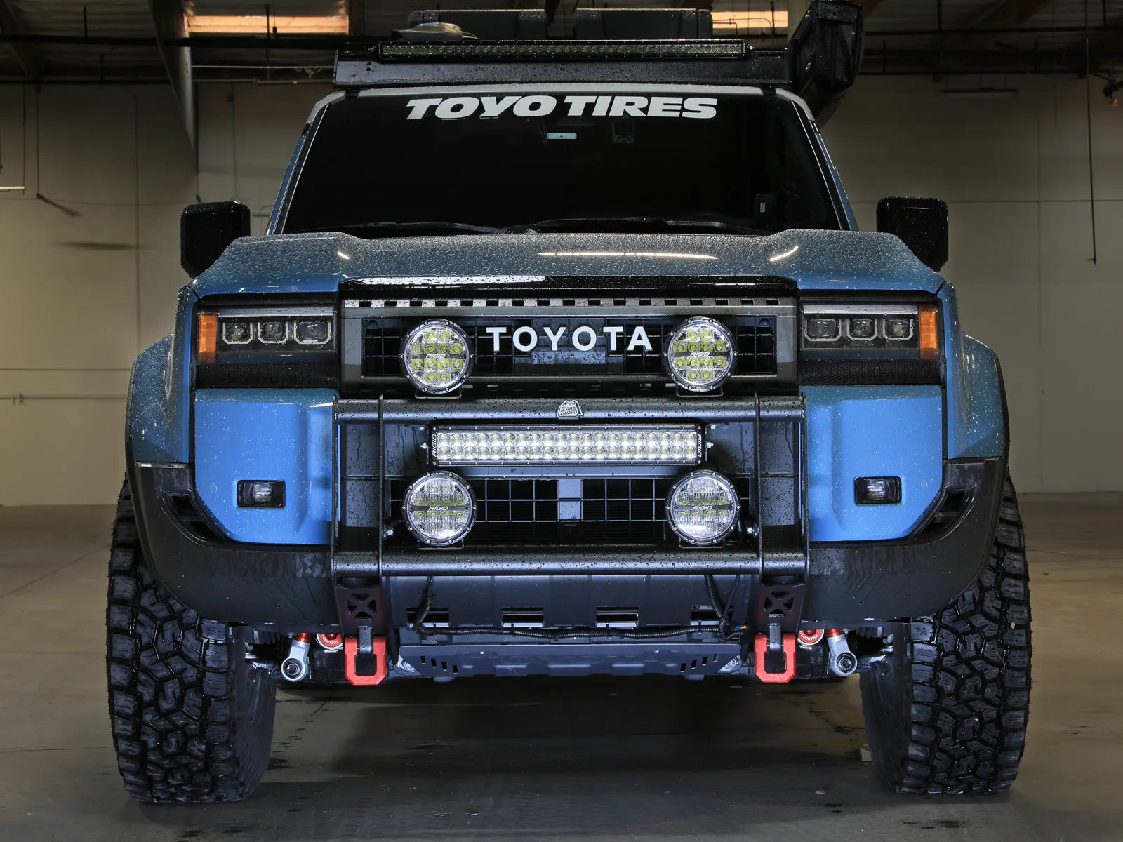 aFe POWER Terra Guard Bull Bar with Optional RIGID Lights for the LC250