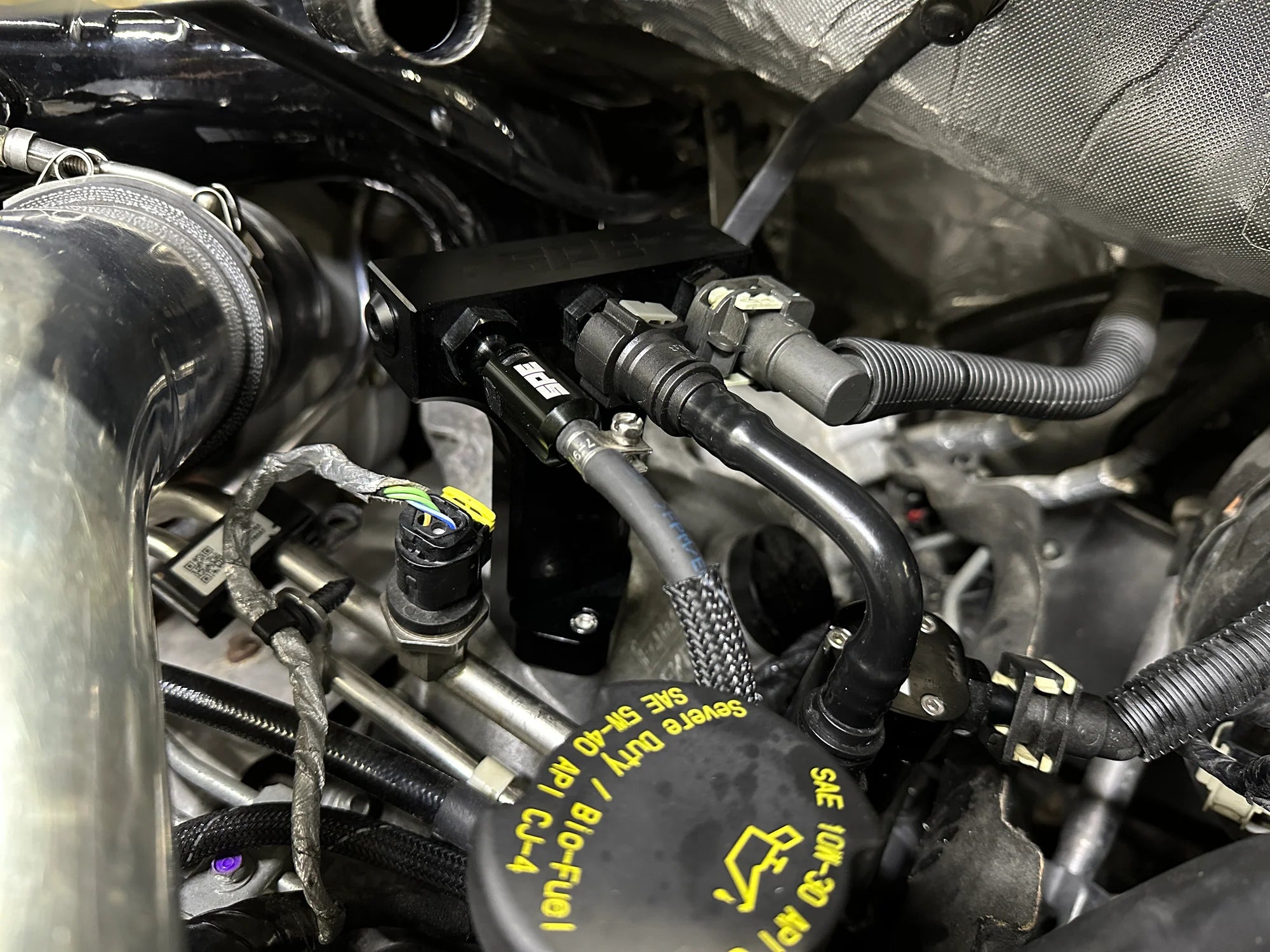 SPE Motorsport 2017+ 6.7L Powerstroke Fuel Filter System Front View