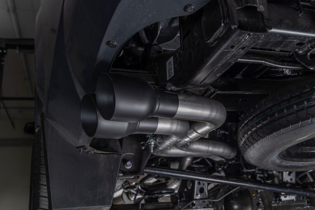 Flowmaster Flow FX Cat-back Exhaust System Close-up Display on Vehicle