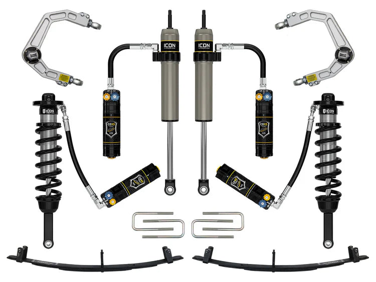 ICON 2005-2015 Toyota Tacoma 0-3.5" Lift/2016-2023 Tacoma 0-2.75" Lift, Stage 6 Suspension System, Billet, CDXS