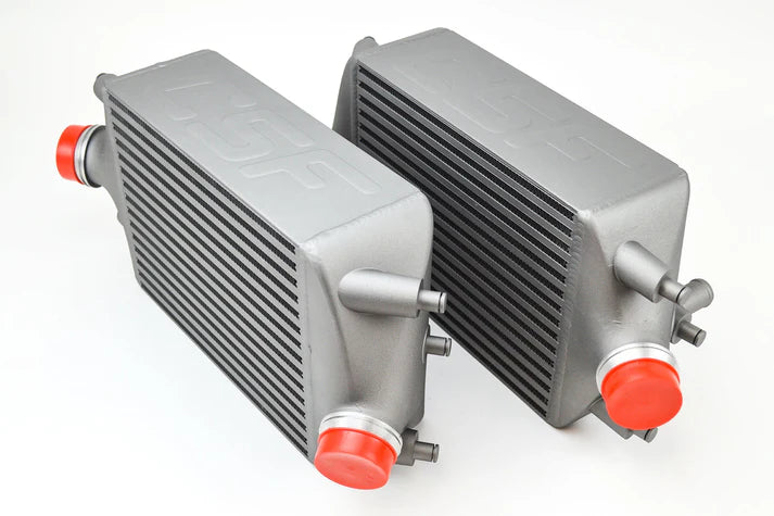 Porsche 991 911 Turbo / Turbo S Twin Intercooler set Front View