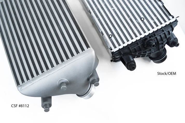 Porsche 991 911 Turbo / Turbo S Twin Intercooler set Front View