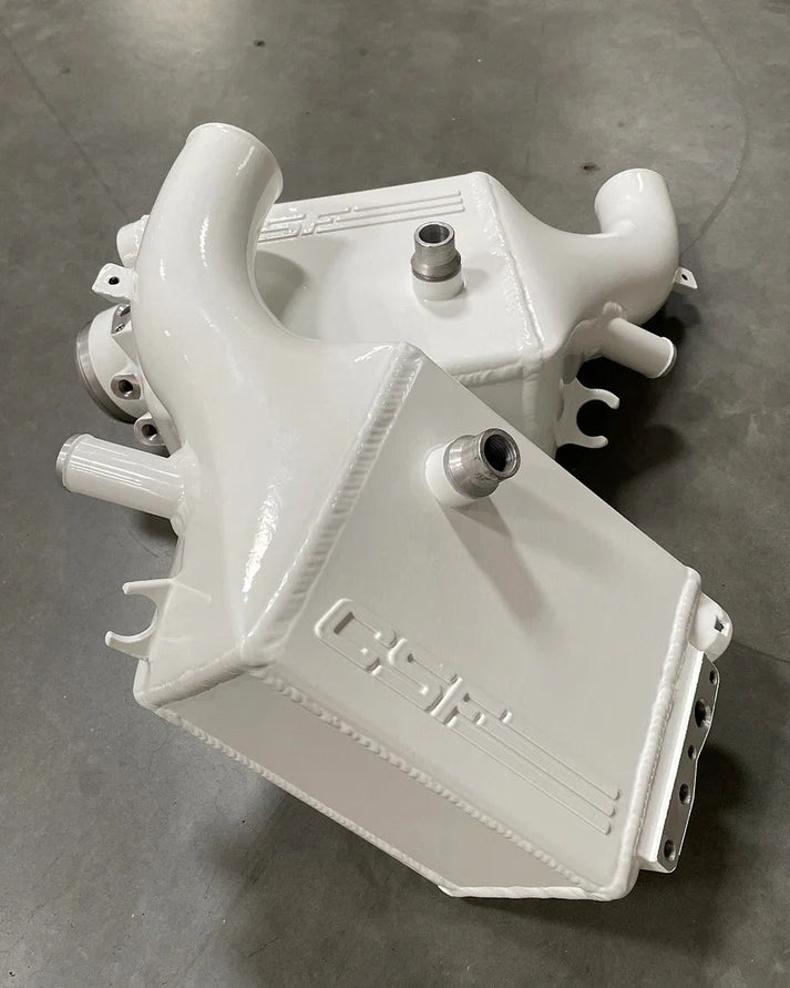 BMW F9X M5/M8 Twin Charge-Air-Cooler Set Front View White