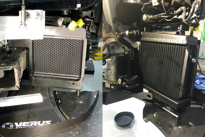 A90 Supra / BMW G-Series High-Performance Auxiliary Radiator Front View
