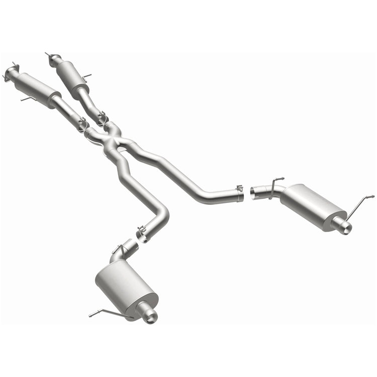 MagnaFlow 2012-2021 Jeep Grand Cherokee Street Series Cat-Back Performance Exhaust System Front View